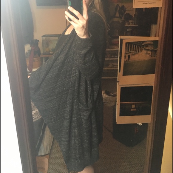 ZARA Knit Asymmetrical Multi-Gray Cardigan - Picture 4 of 7